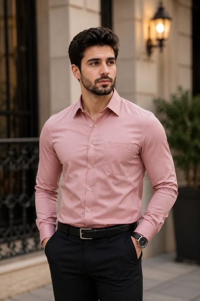 MrCamicie Dusty Pink Formal Shirt